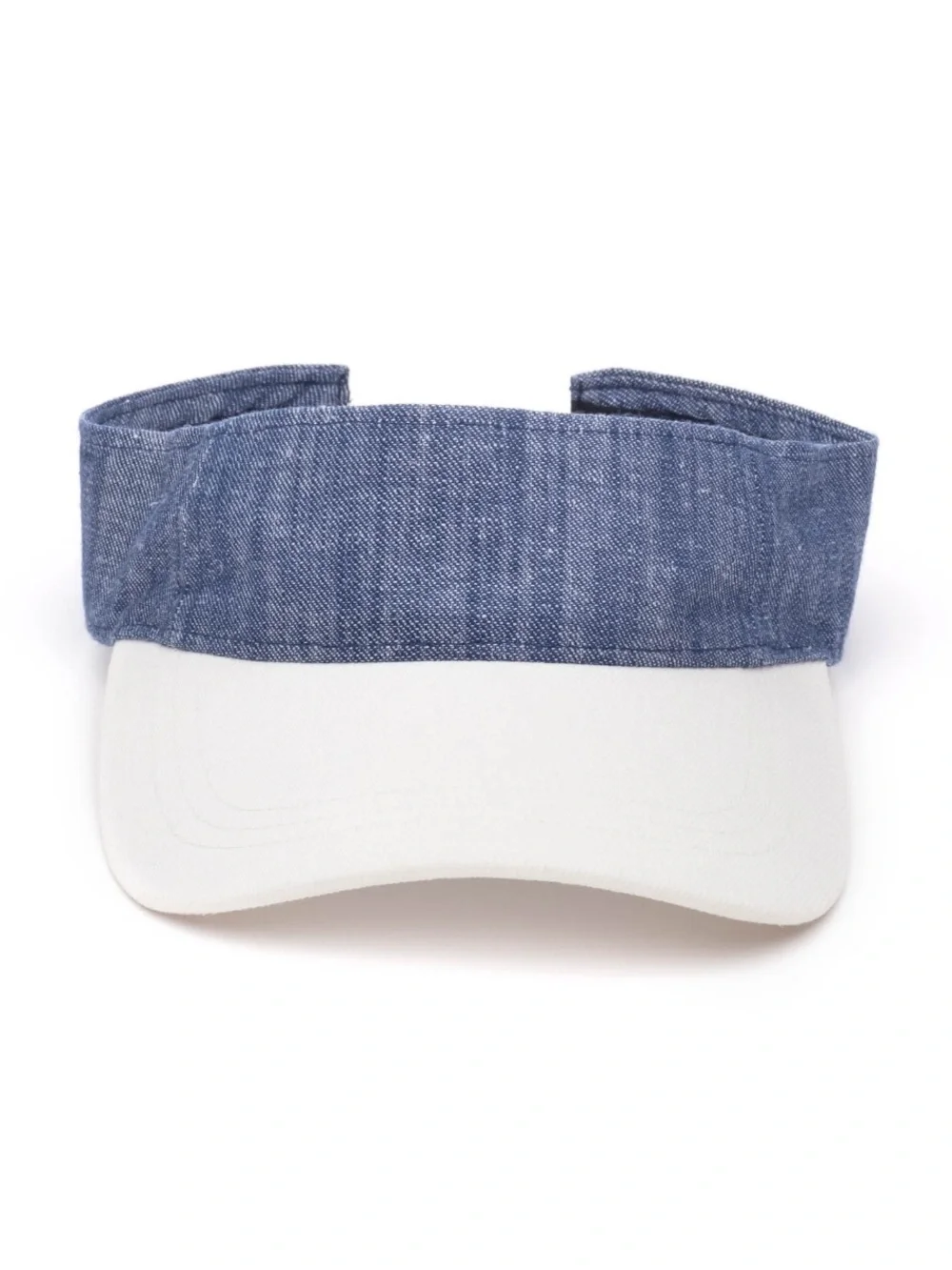 Blue Denim and White Visor